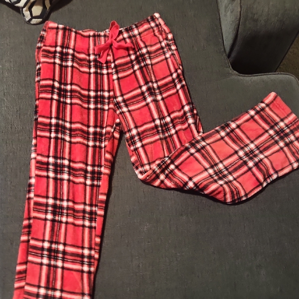 Cozy Kids Plaid Pajama Pants - Red